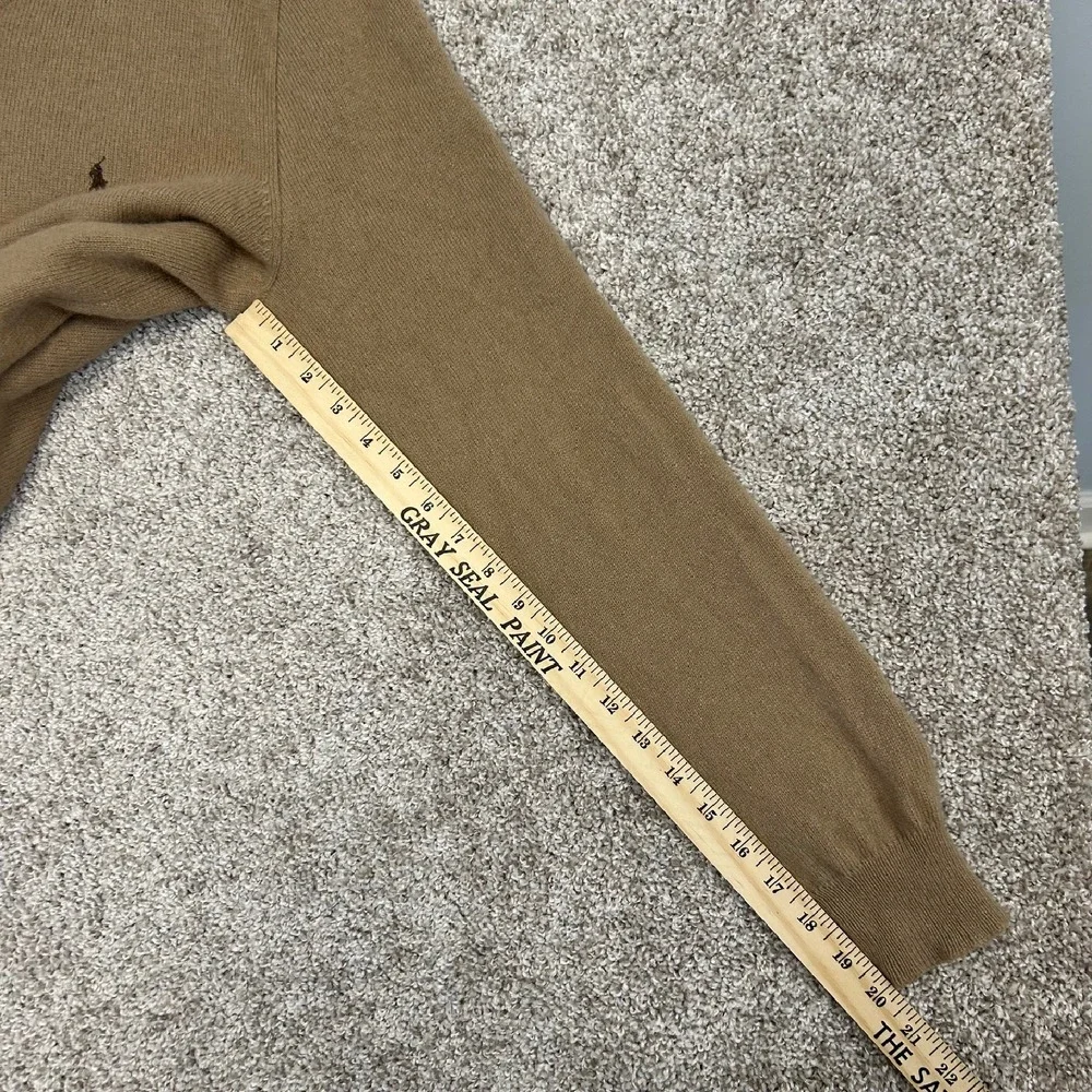 Polo Ralph Lauren 100% Lambs Wool Italian Yarn V-Neck Sweater Men‎ Size XL
